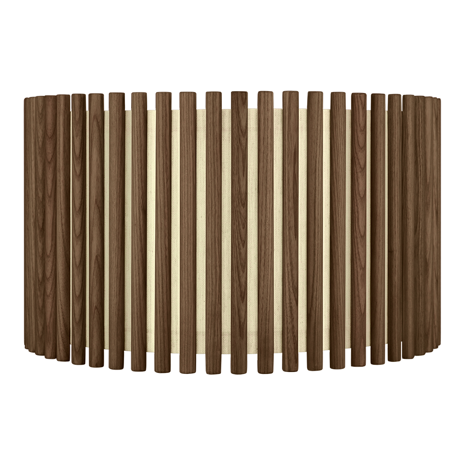 UMAGE Komorebi Hardwired Pendant, Circle, Dark Oak