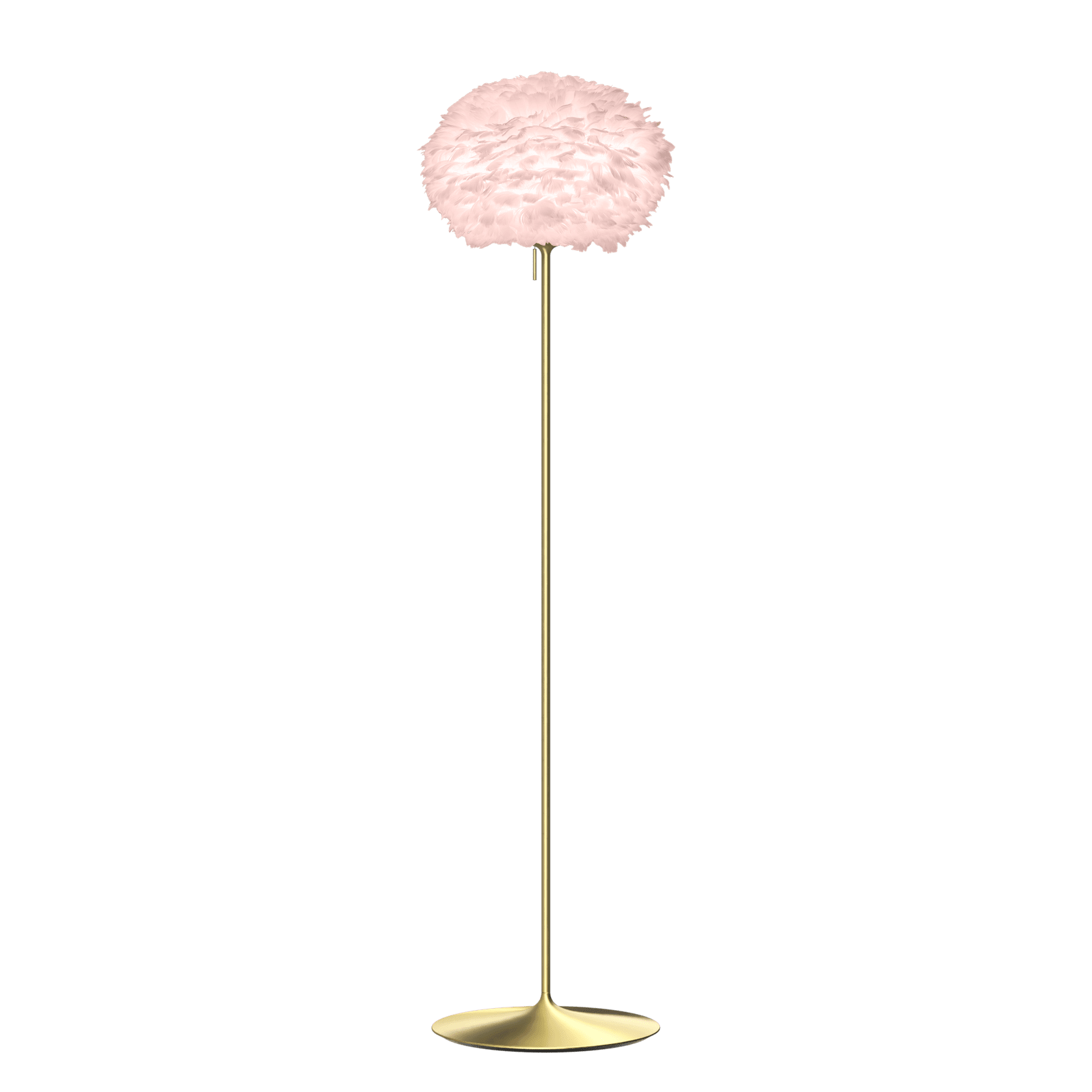 UMAGE Eos Santé Floor Lamp, Light Rose Lampshade