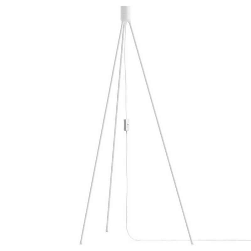 UMAGE Silvia White Tripod Floor Lamp, Medium Lampshade
