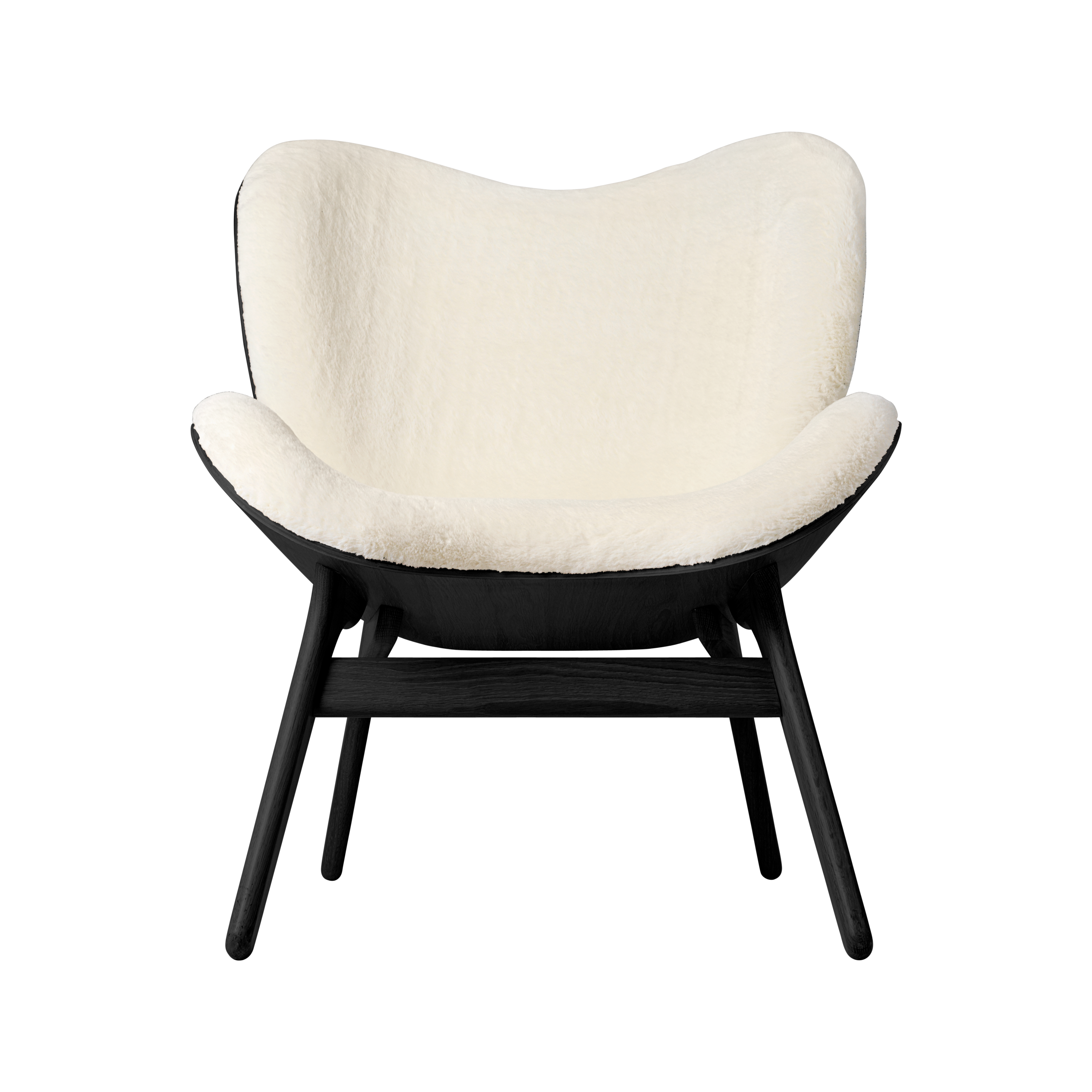 UMAGE A Conversation Piece Lounge Chair, Low, Black Oak
