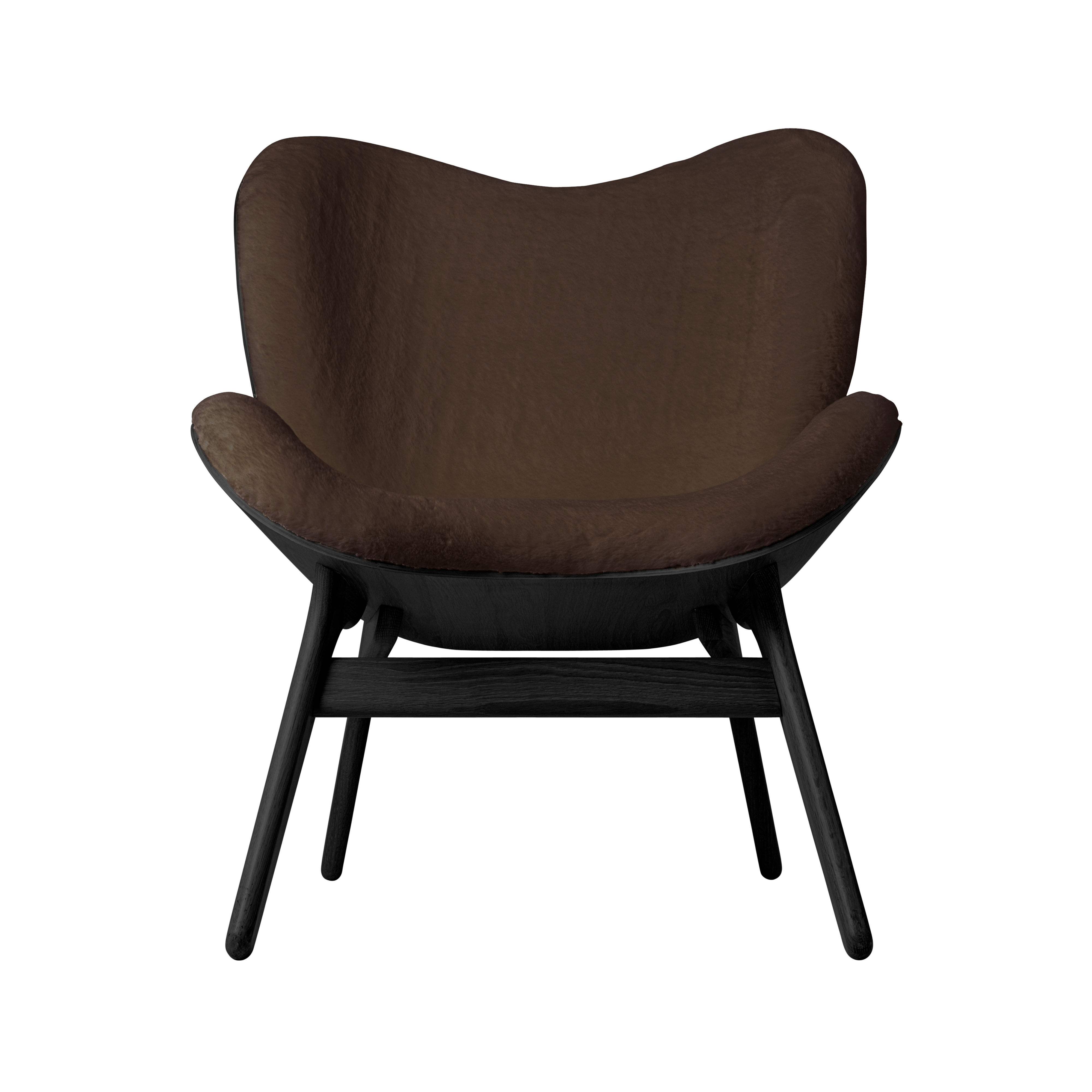 UMAGE A Conversation Piece Lounge Chair, Low, Black Oak