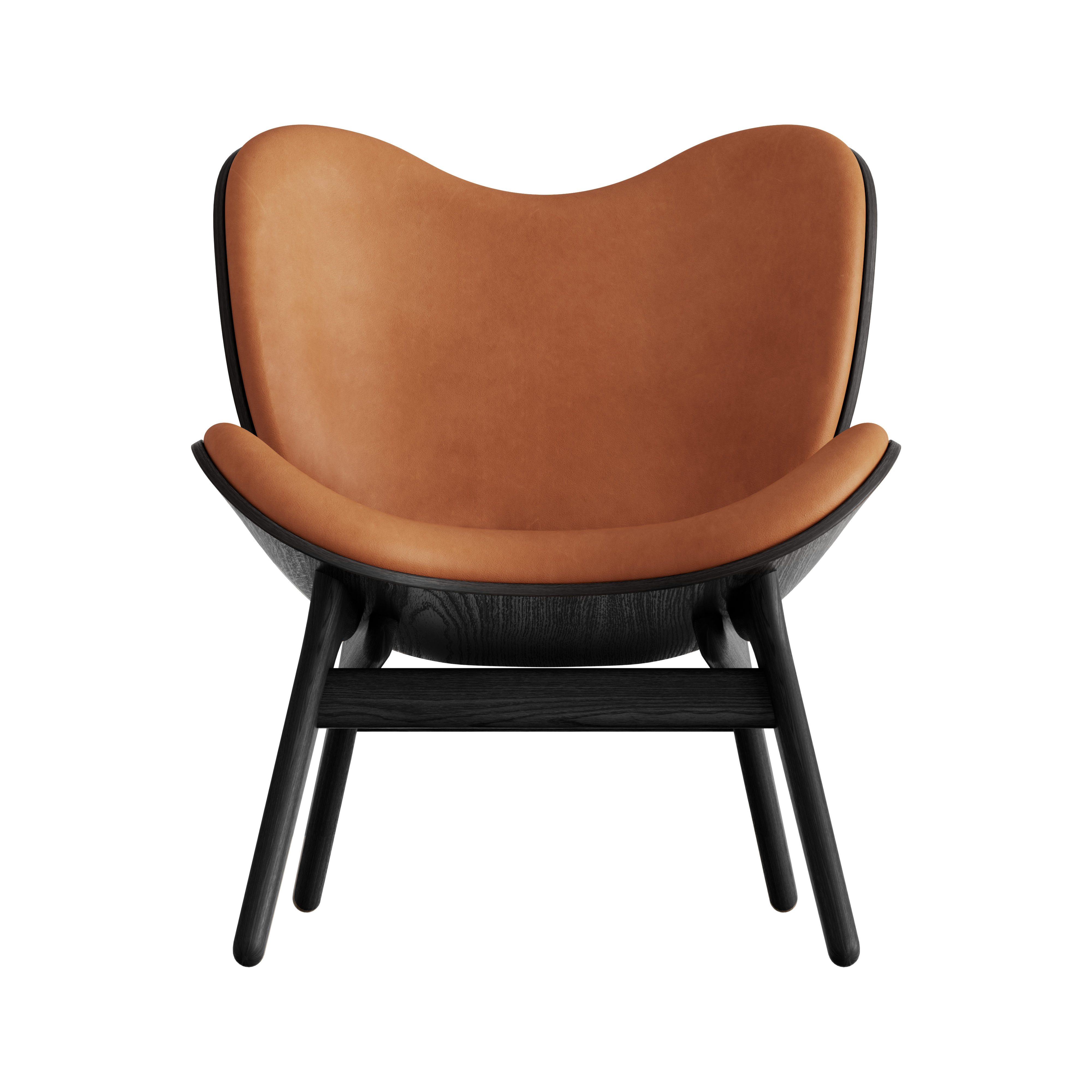 UMAGE A Conversation Piece Lounge Chair, Low, Black Oak