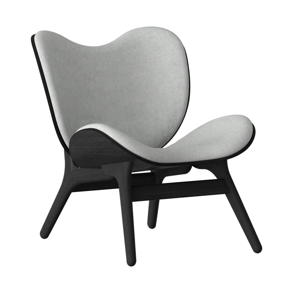 UMAGE A Conversation Piece Lounge Chair, Low, Black Oak