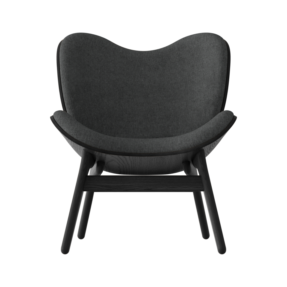 UMAGE A Conversation Piece Lounge Chair, Low, Black Oak