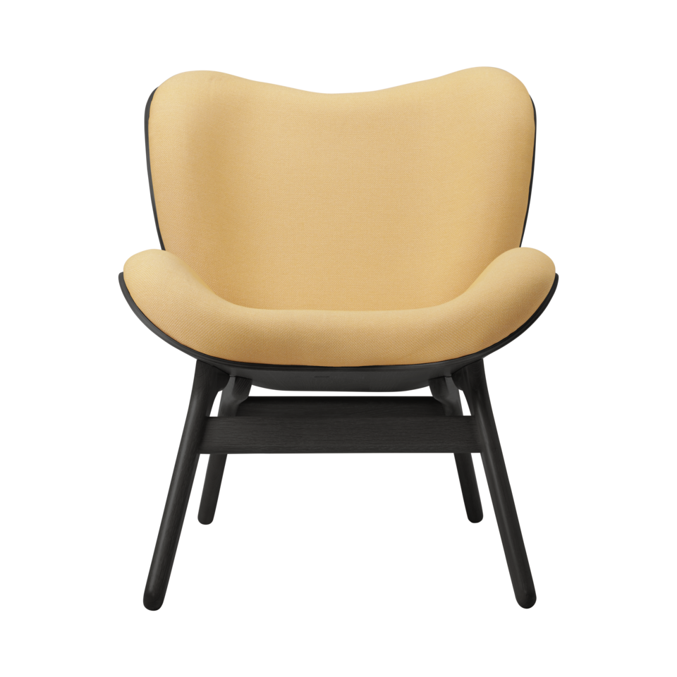 UMAGE A Conversation Piece Lounge Chair, Low, Black Oak