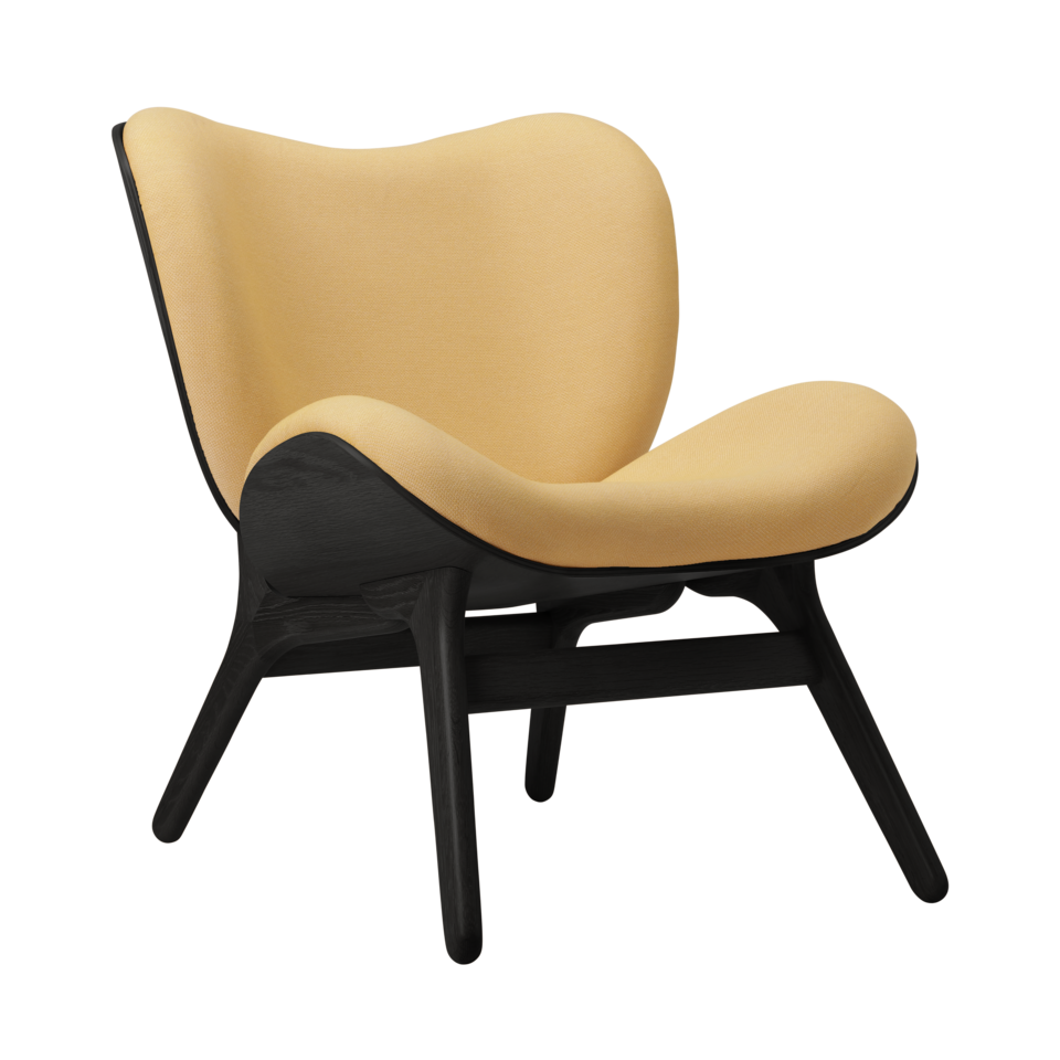 UMAGE A Conversation Piece Lounge Chair, Low, Black Oak