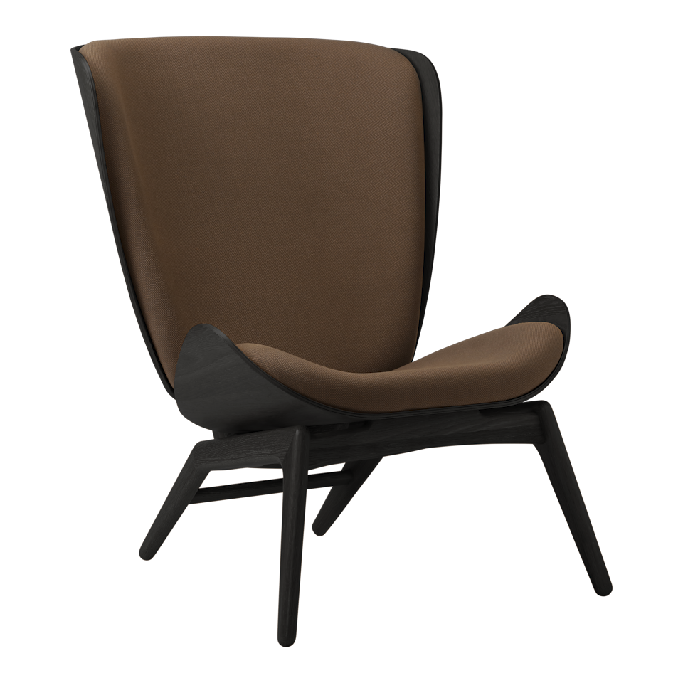 UMAGE The Reader Wing Chair, Black Oak