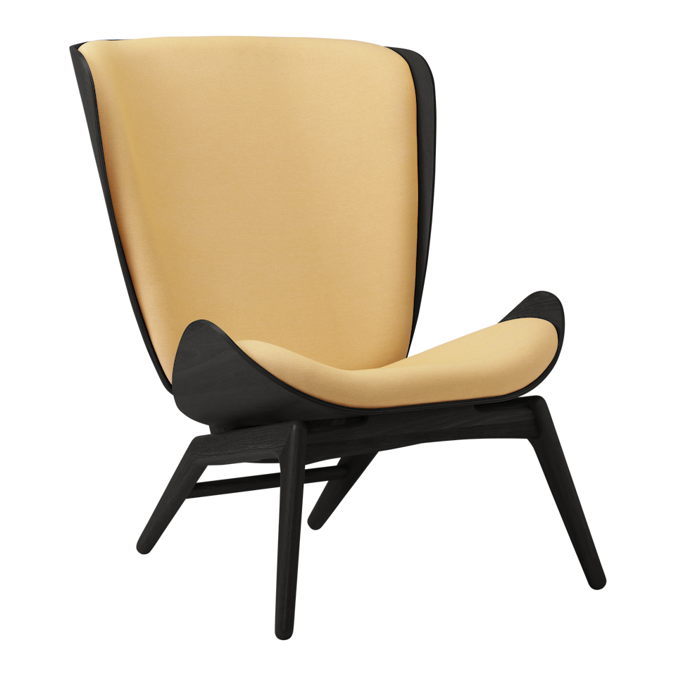 UMAGE The Reader Wing Chair, Black Oak