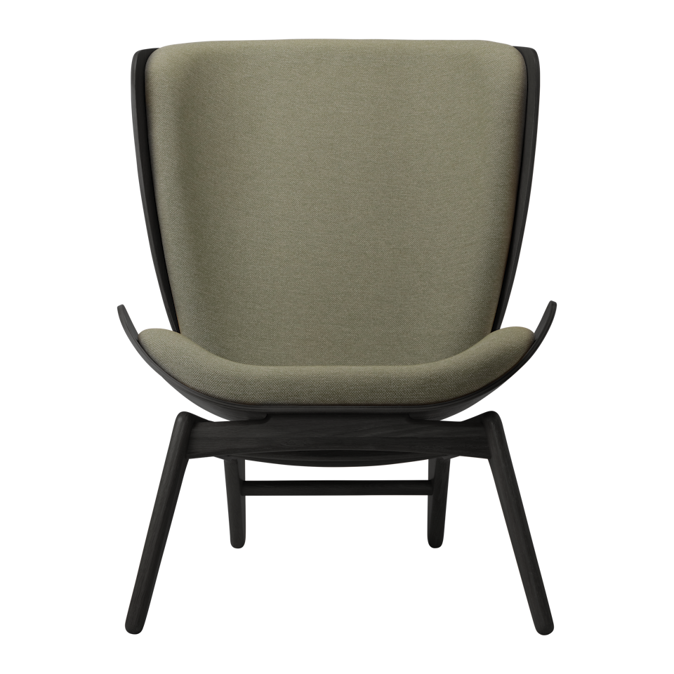 UMAGE The Reader Wing Chair, Black Oak