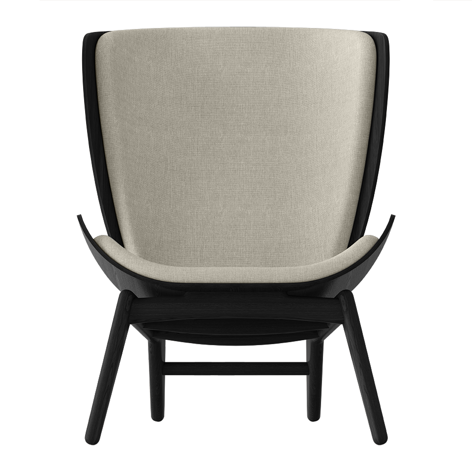 UMAGE The Reader Wing Chair, Black Oak