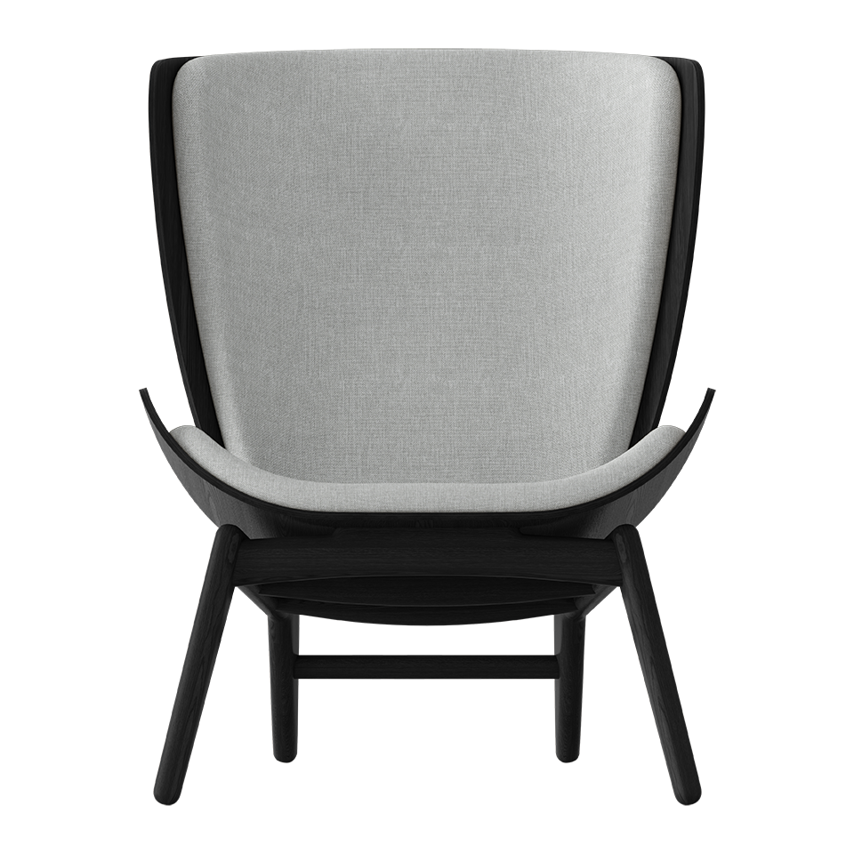 UMAGE The Reader Wing Chair, Black Oak