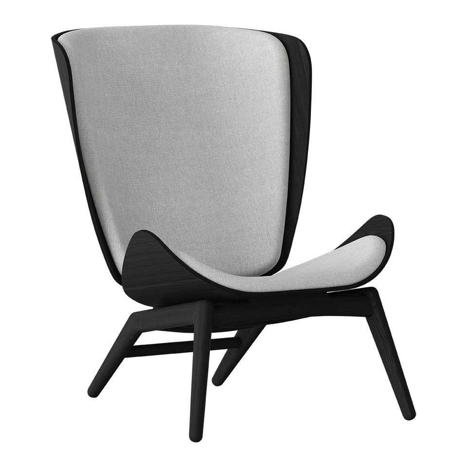 UMAGE The Reader Wing Chair, Black Oak