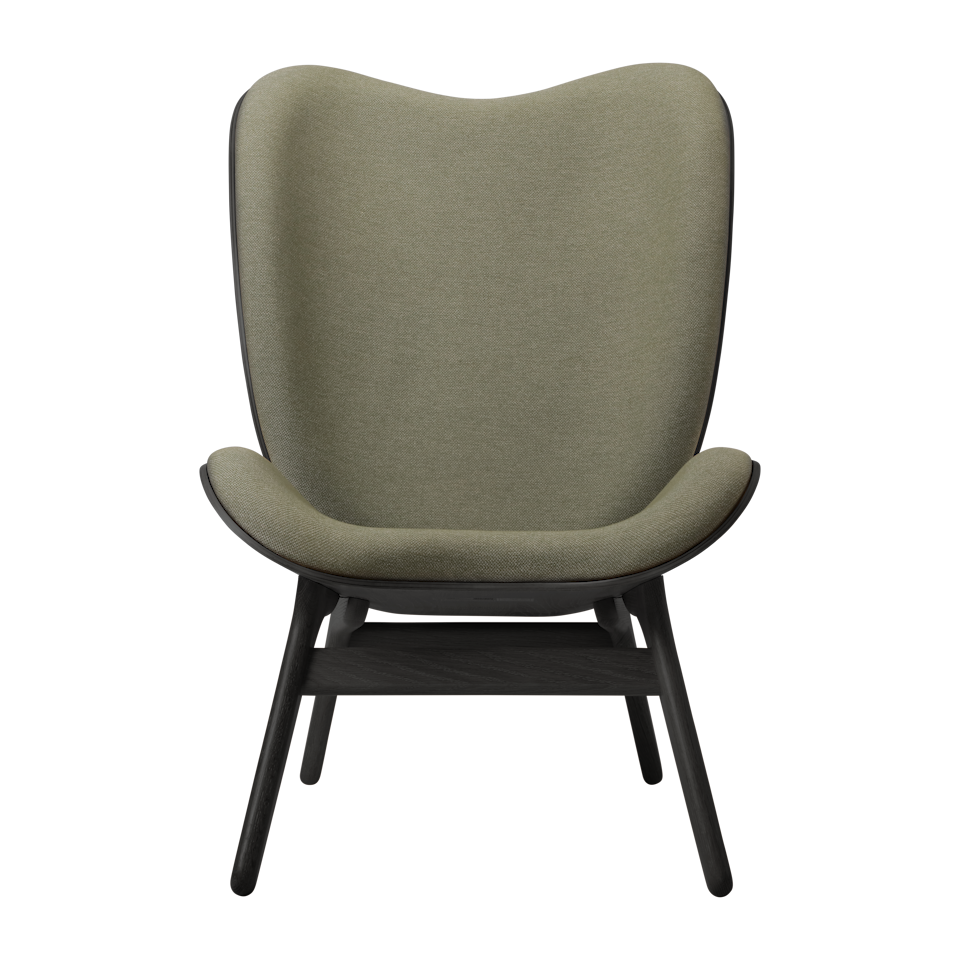 UMAGE A Conversation Piece Lounge Chair, Tall, Black Oak