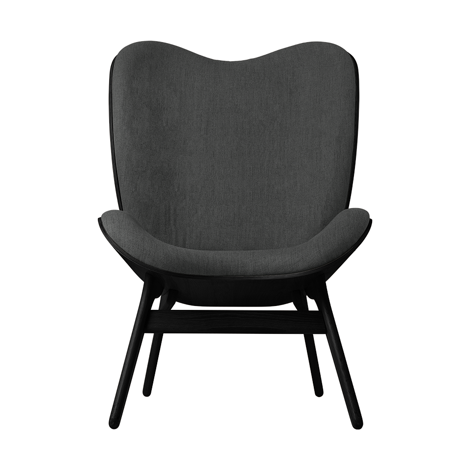 UMAGE A Conversation Piece Lounge Chair, Tall, Black Oak
