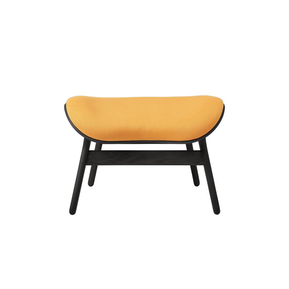 UMAGE A Conversation Piece Ottoman, Black Oak