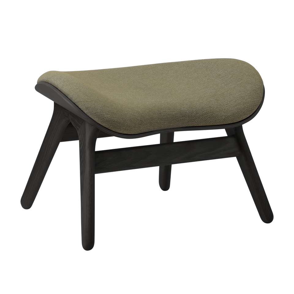 UMAGE A Conversation Piece Ottoman, Black Oak