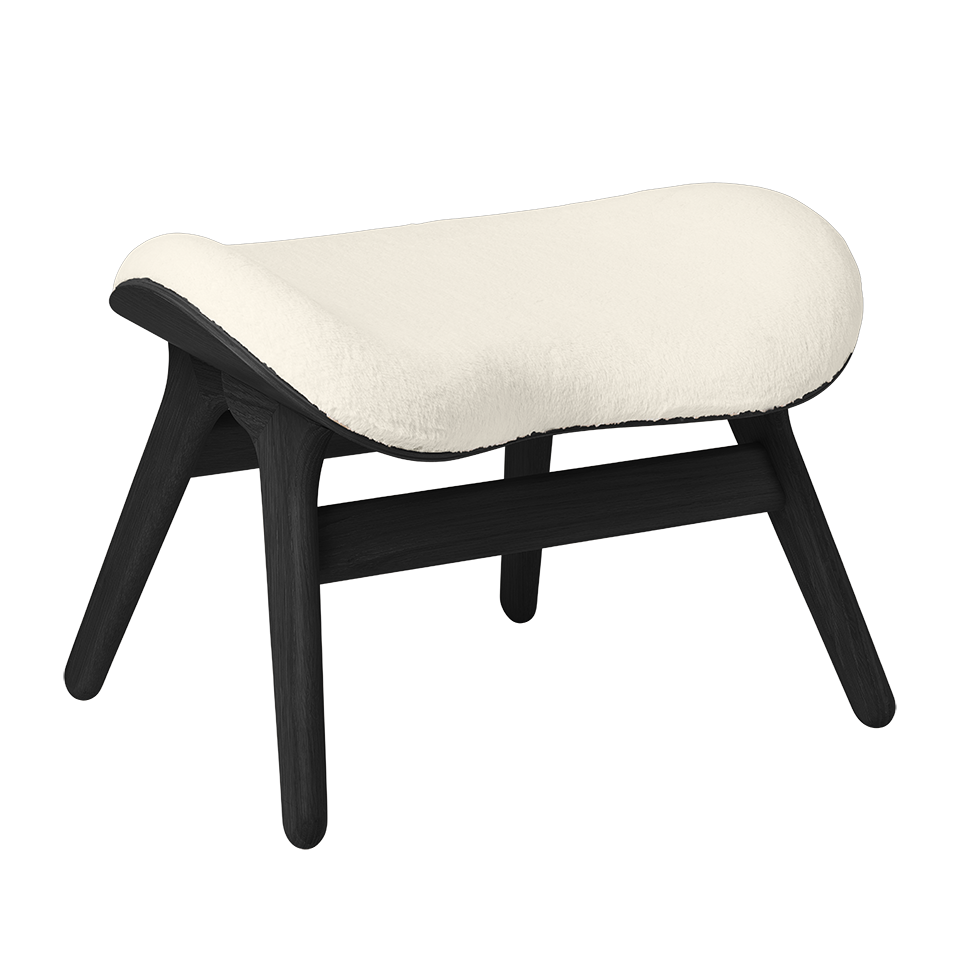 UMAGE A Conversation Piece Ottoman, Black Oak