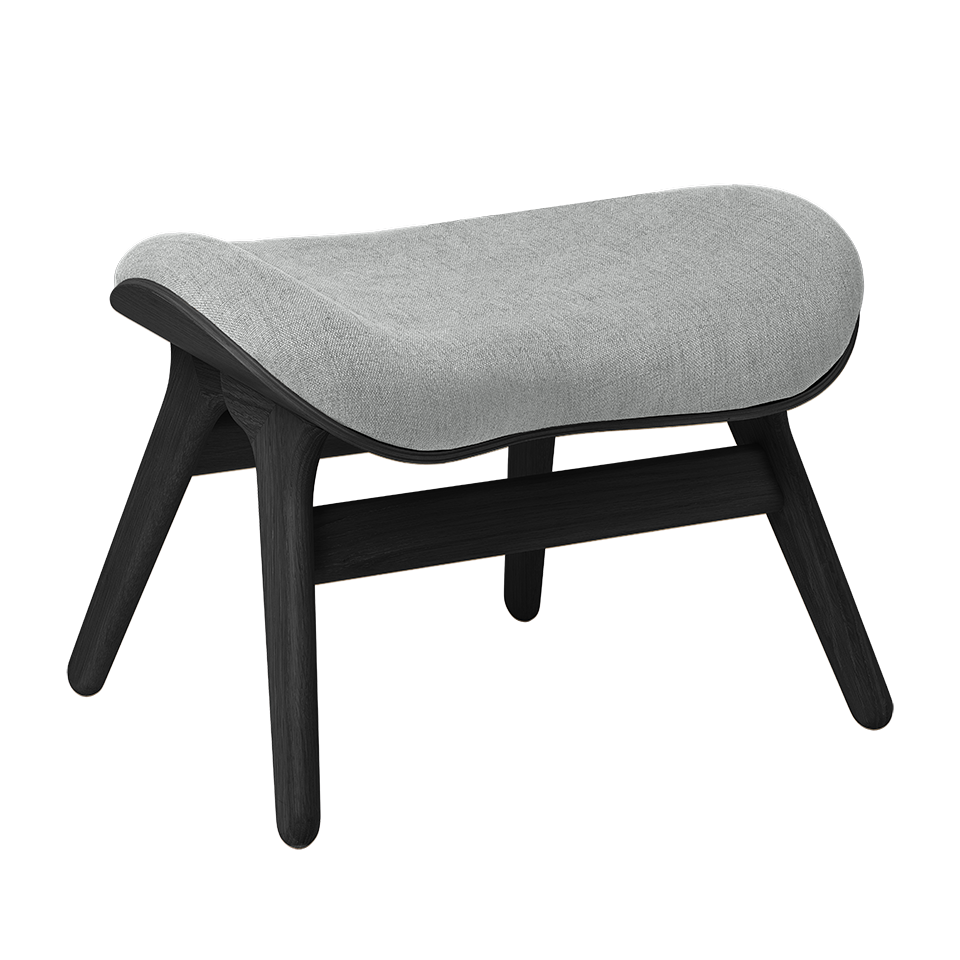 UMAGE A Conversation Piece Ottoman, Black Oak