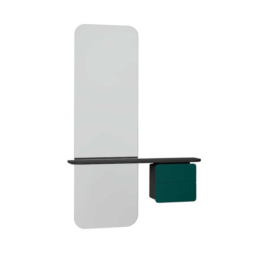 UMAGE One More Look Mirror, Black Oak