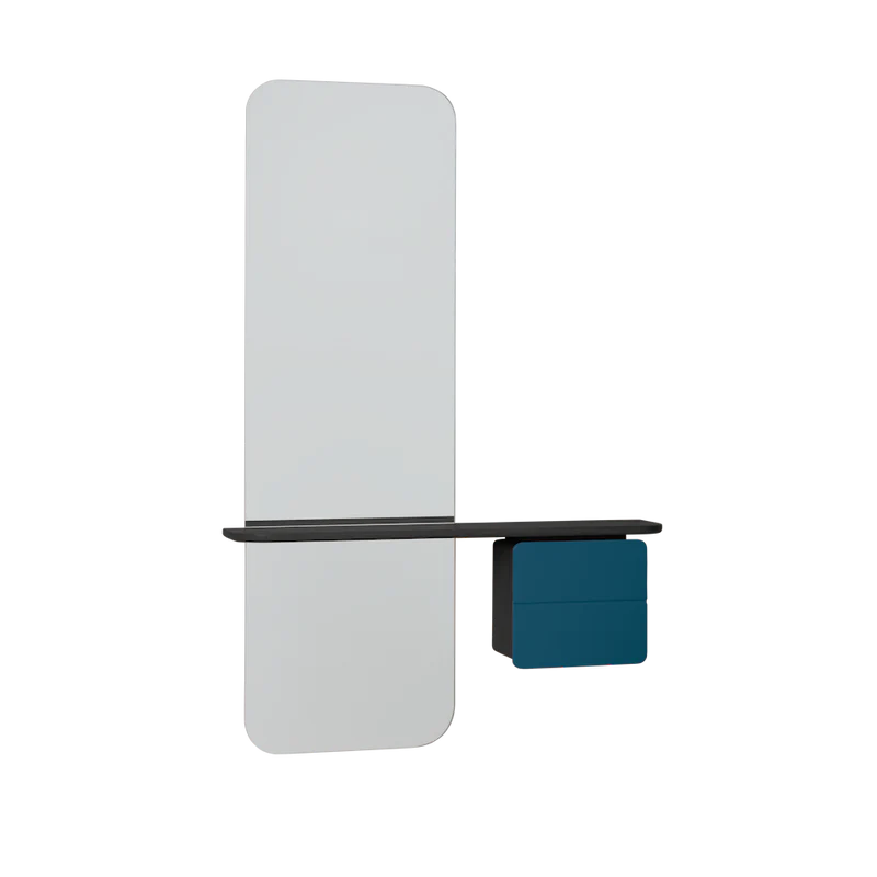 UMAGE One More Look Mirror, Black Oak