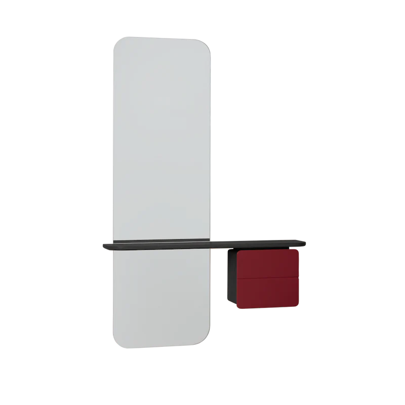 UMAGE One More Look Mirror, Black Oak