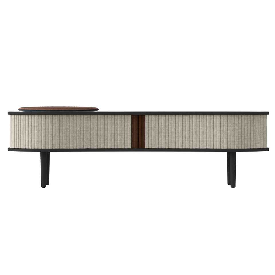 UMAGE Audacious TV bench, Black Oak
