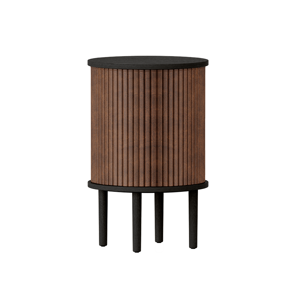 UMAGE Audacious Side Table, Black Oak