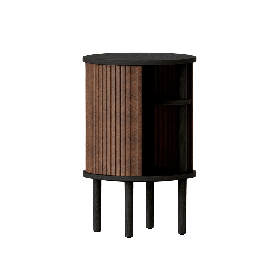 UMAGE Audacious Side Table, Black Oak