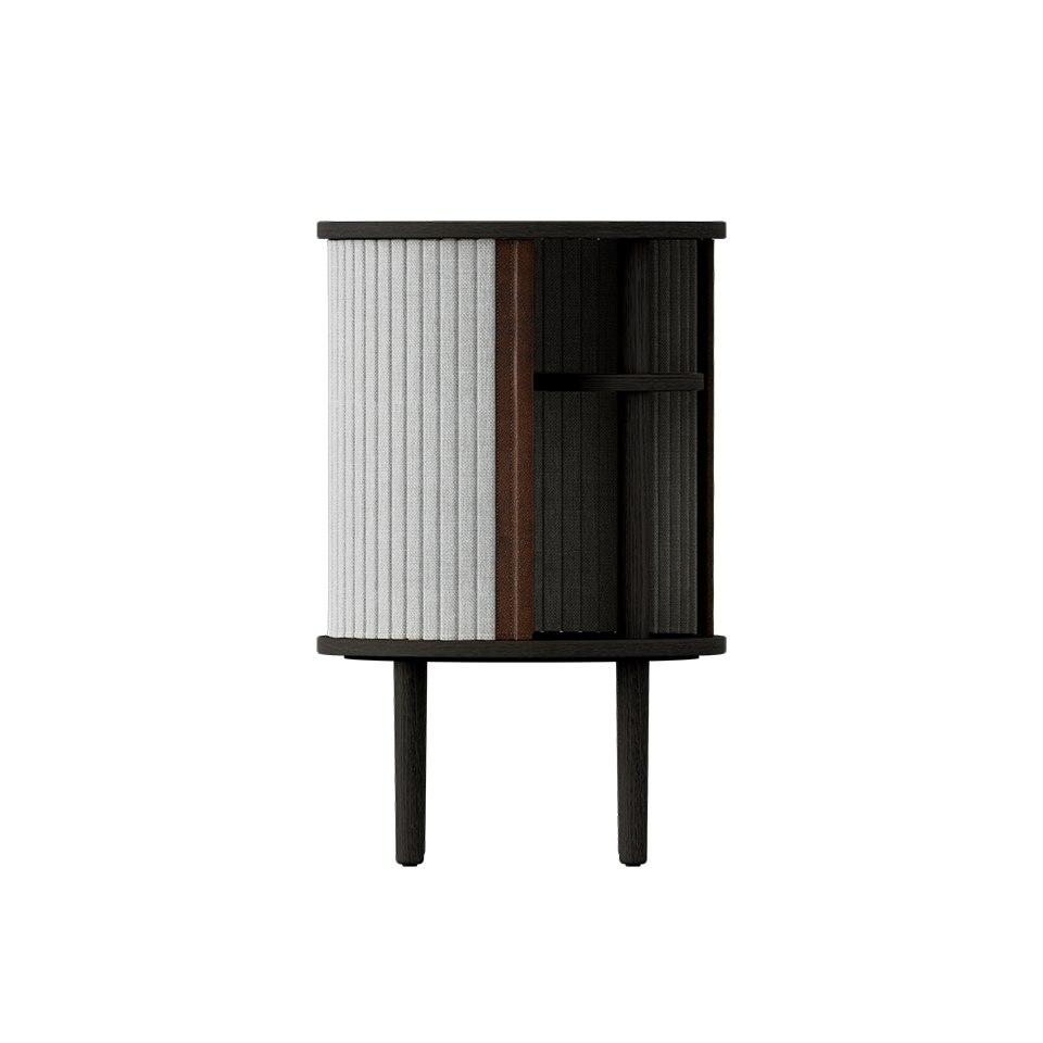 UMAGE Audacious Side Table, Black Oak