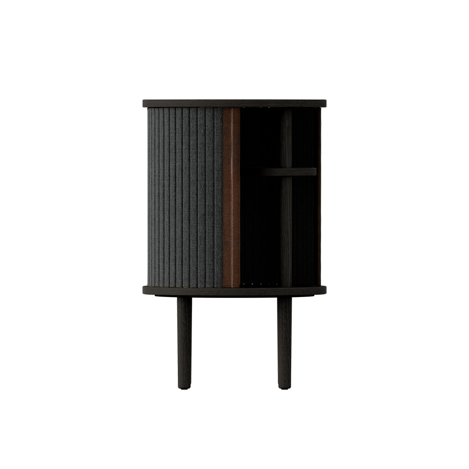 UMAGE Audacious Side Table, Black Oak