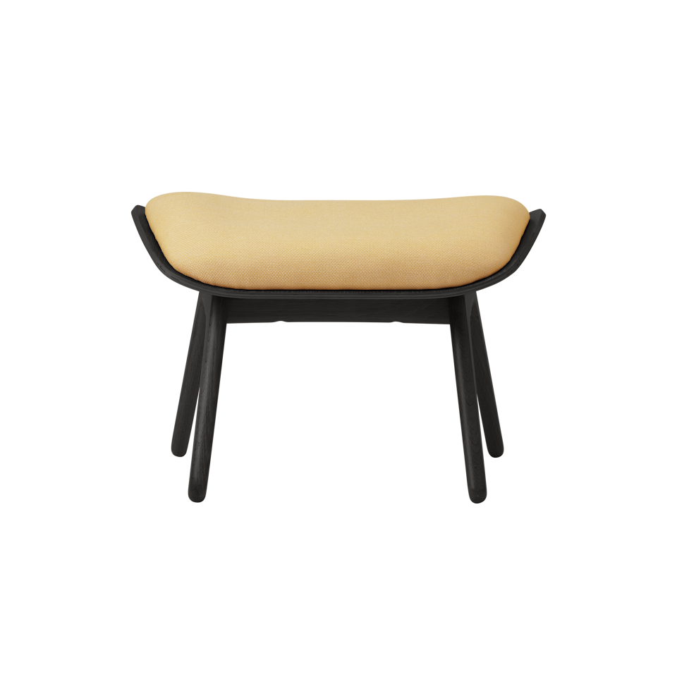 UMAGE The Reader Ottoman, Black Oak