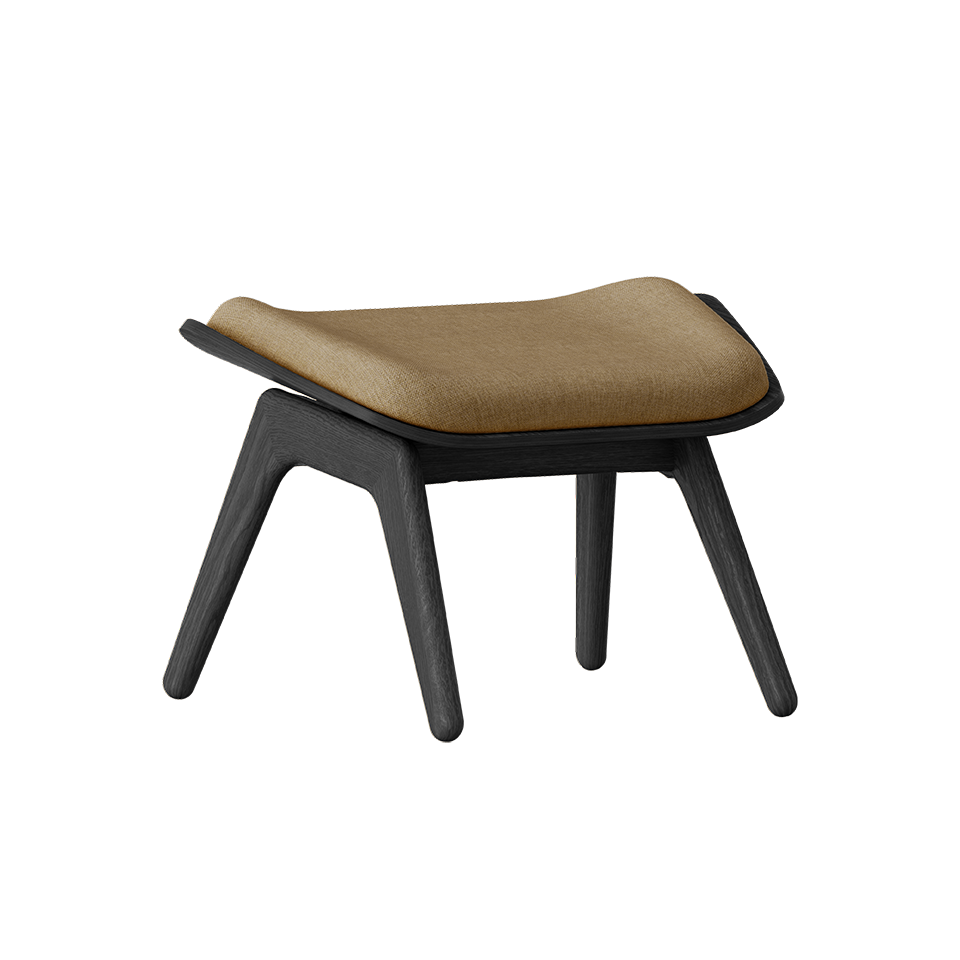 UMAGE The Reader Ottoman, Black Oak