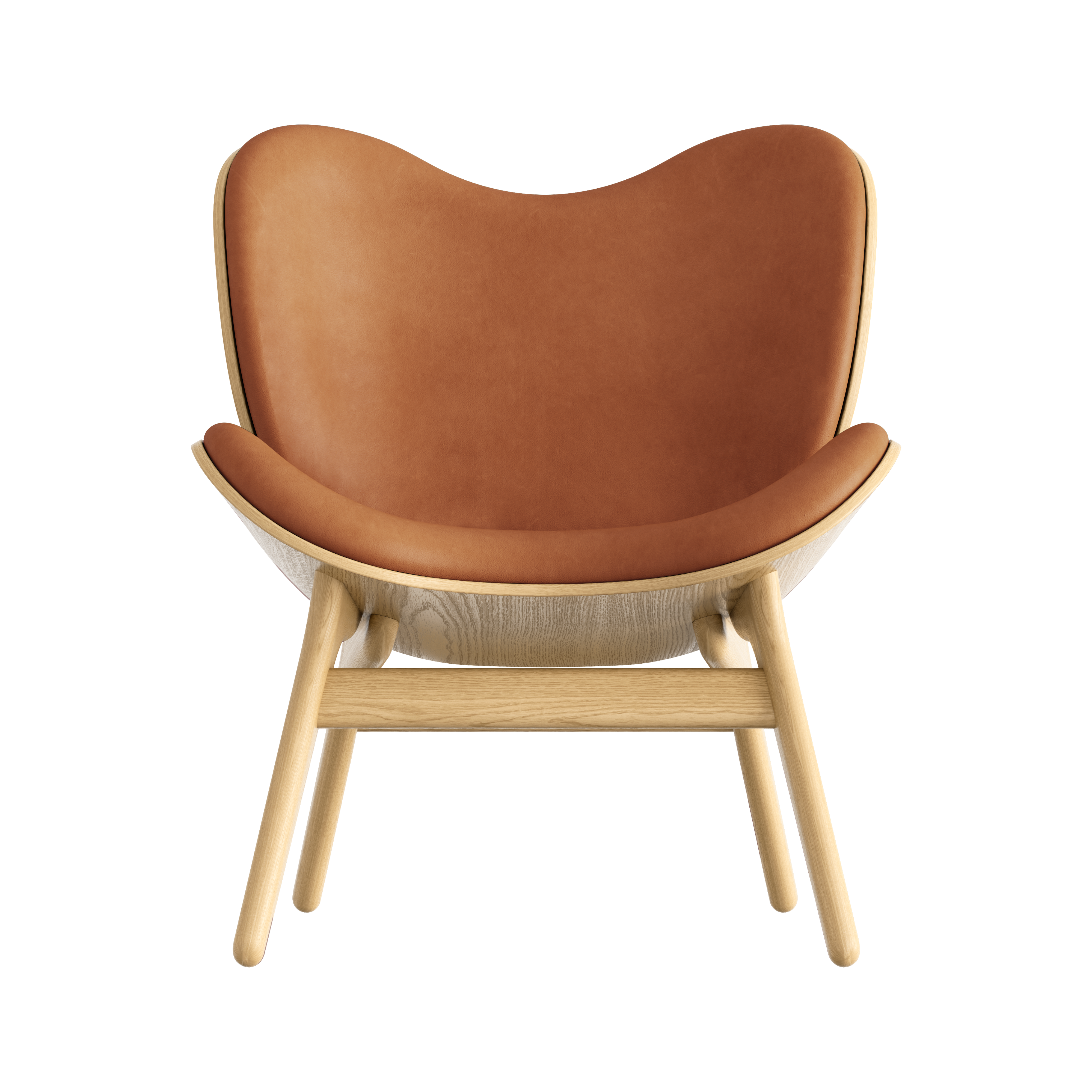 UMAGE A Conversation Piece Lounge Chair, Low, Oak