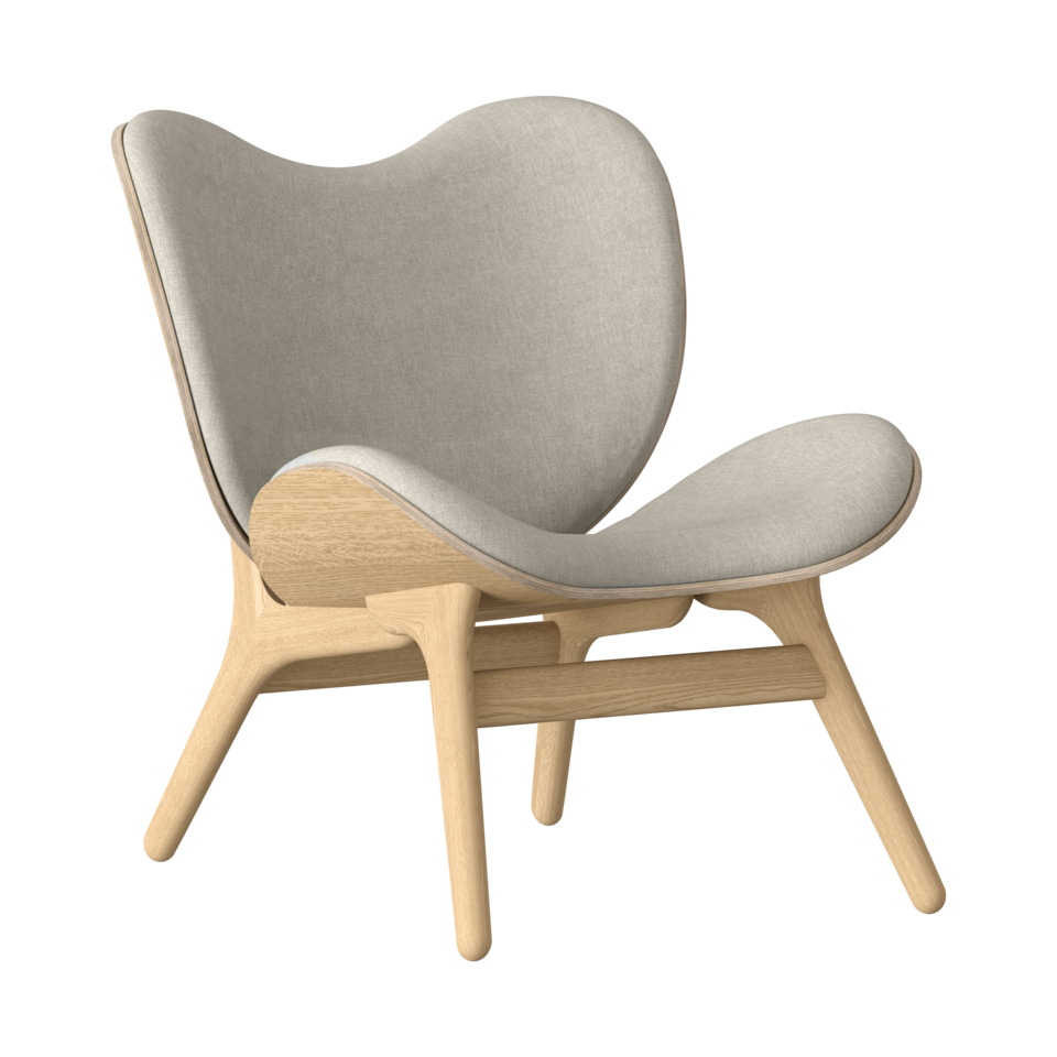 UMAGE A Conversation Piece Lounge Chair, Low, Oak