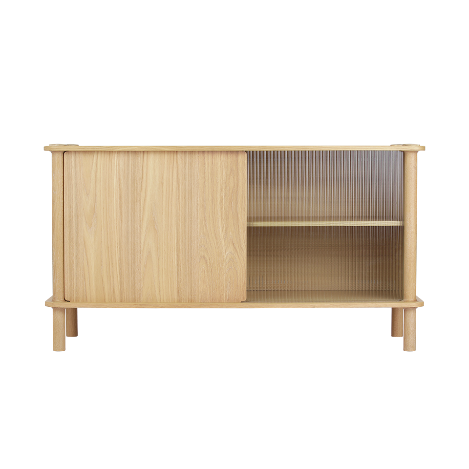 UMAGE Italic Sideboard, Wood/Glass