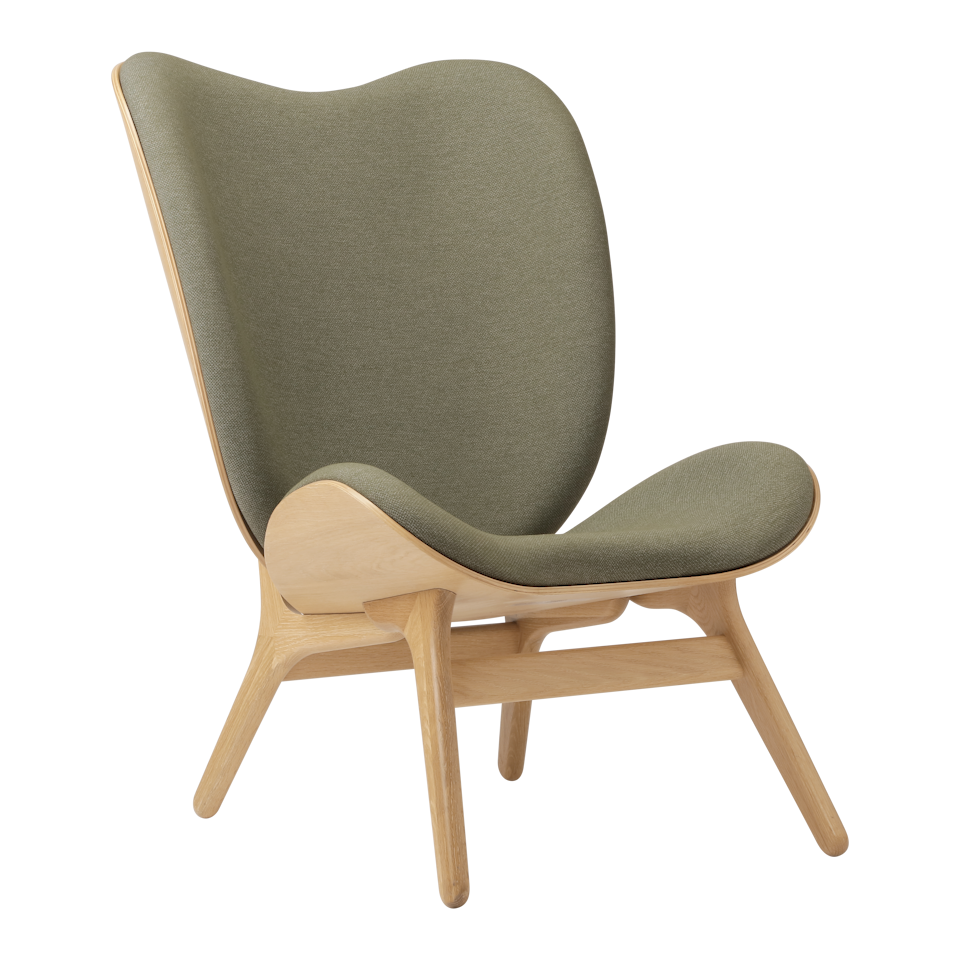 UMAGE A Conversation Piece Lounge Chair, Tall, Oak