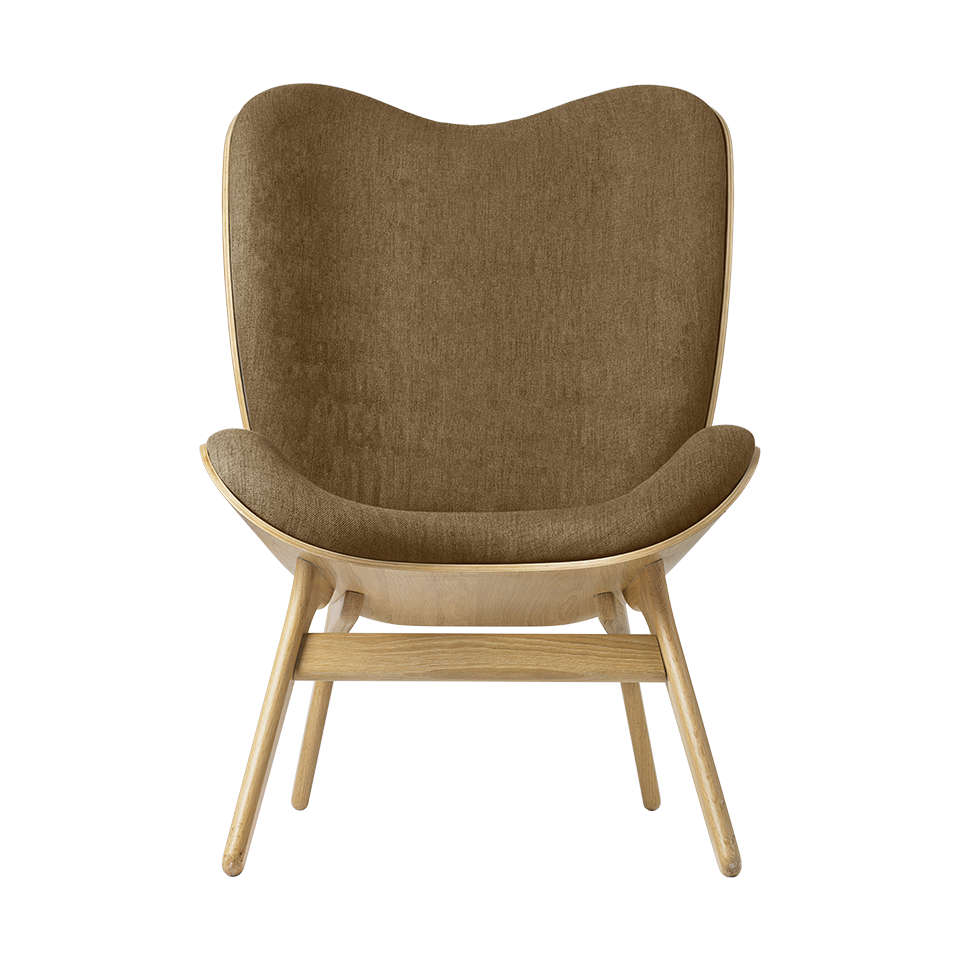 UMAGE A Conversation Piece Lounge Chair, Tall, Oak