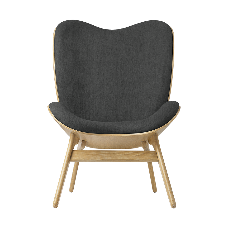 UMAGE A Conversation Piece Lounge Chair, Tall, Oak