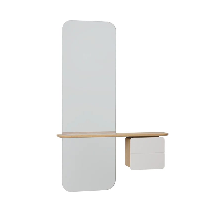 UMAGE One More Look Mirror, Oak