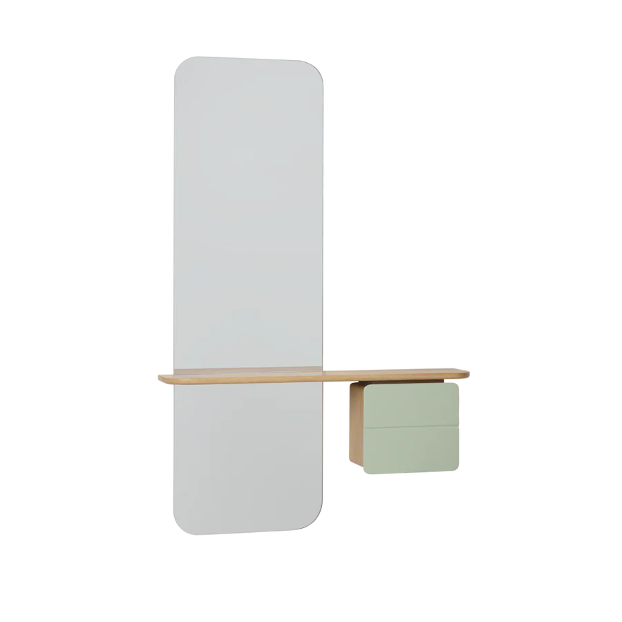 UMAGE One More Look Mirror, Oak
