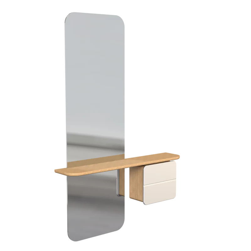 UMAGE One More Look Mirror, Oak