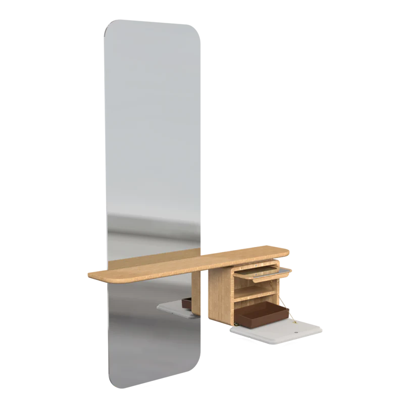 UMAGE One More Look Mirror, Oak