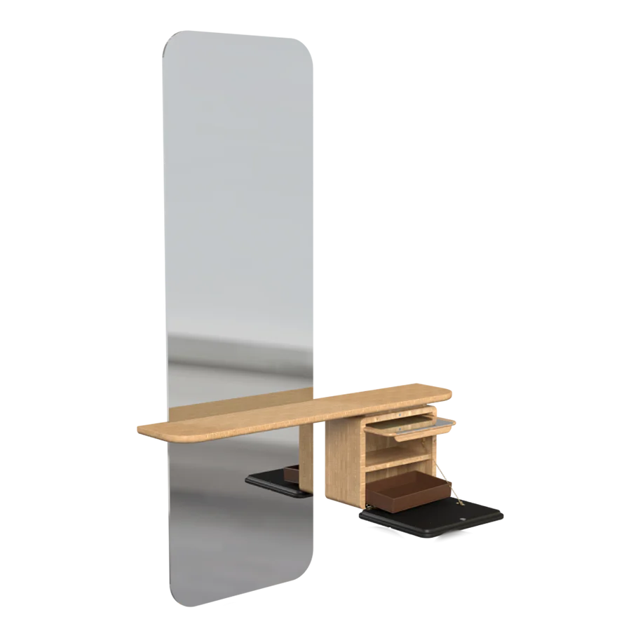 UMAGE One More Look Mirror, Oak