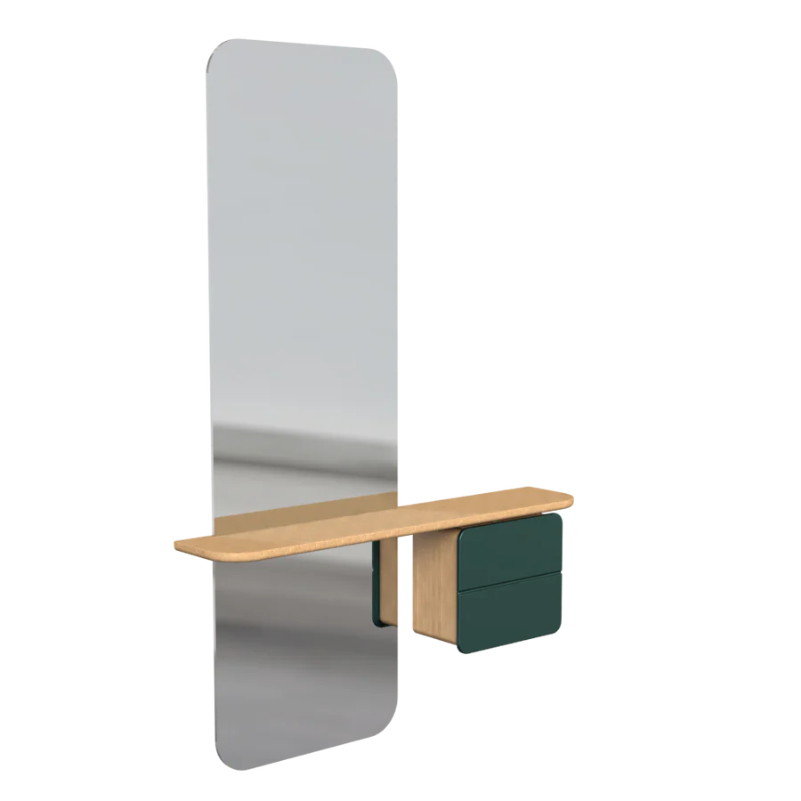 UMAGE One More Look Mirror, Oak