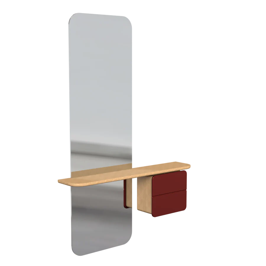 UMAGE One More Look Mirror, Oak