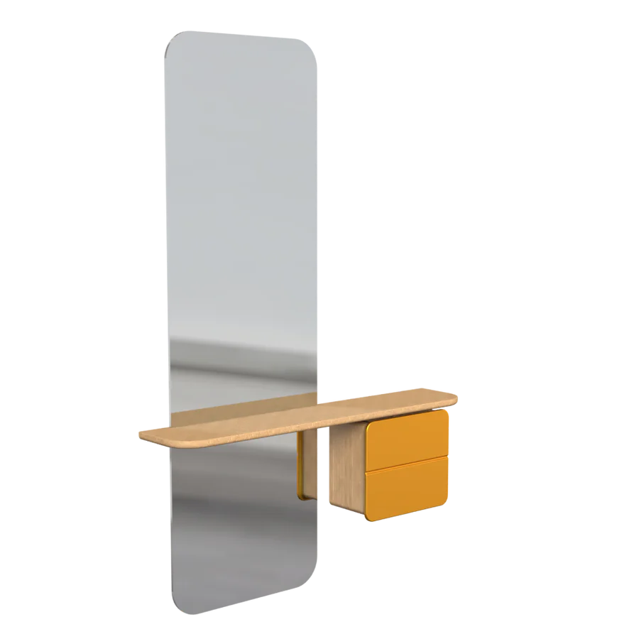 UMAGE One More Look Mirror, Oak