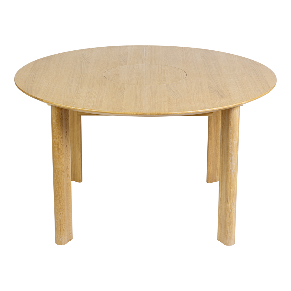 UMAGE Comfort Circle Dining Table with Extension, Oak