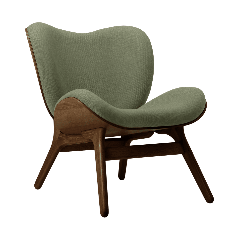 UMAGE A Conversation Piece Lounge Chair, Low, Dark Oak