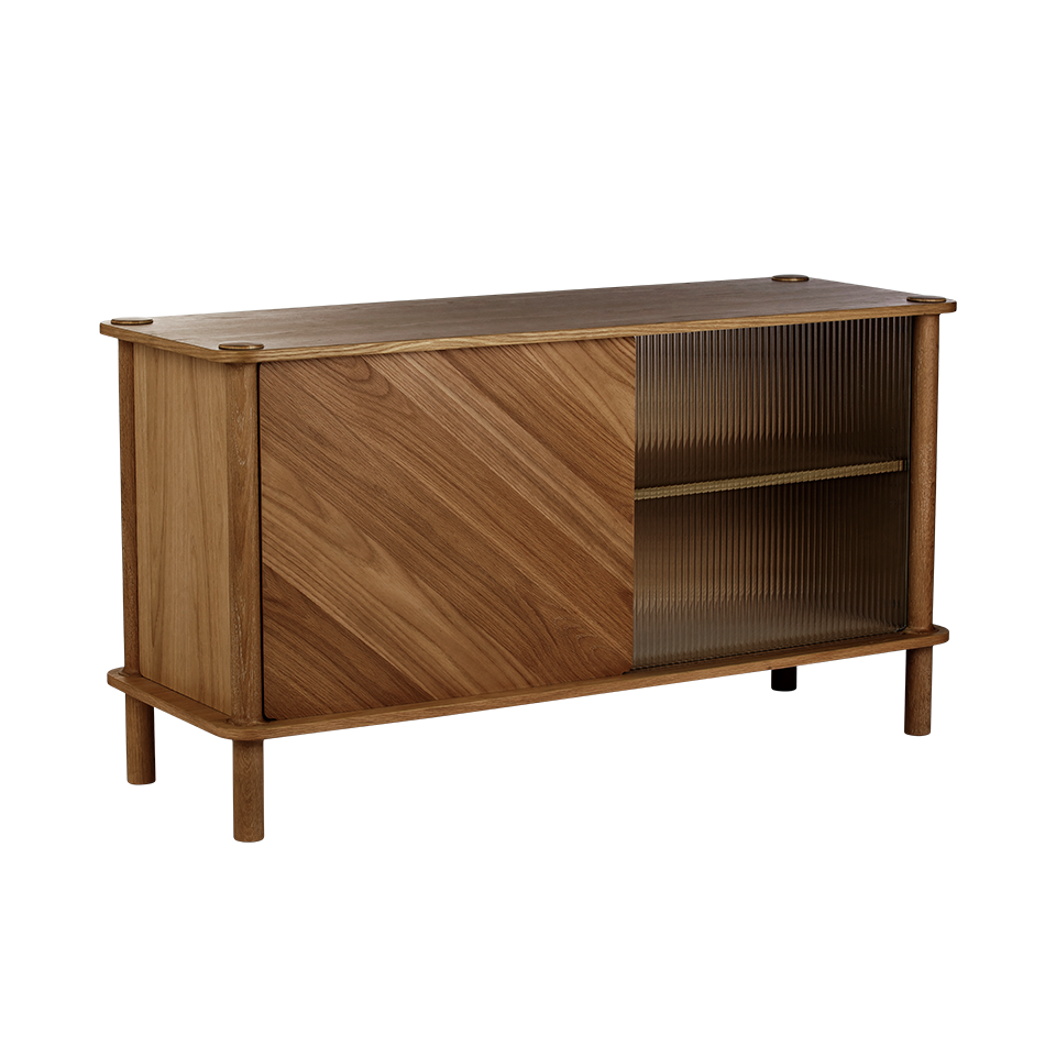 UMAGE Italic Sideboard, Wood/Glass