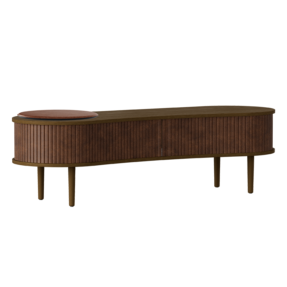 UMAGE Audacious TV bench, Dark Oak
